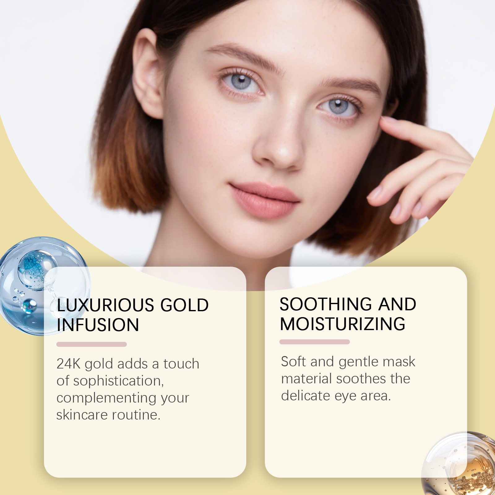 保湿修復24Kゴールドアイマスクバリア保護鎮静赤み冬スキンケ - Luxury Skincare Treatments のレビューと価格