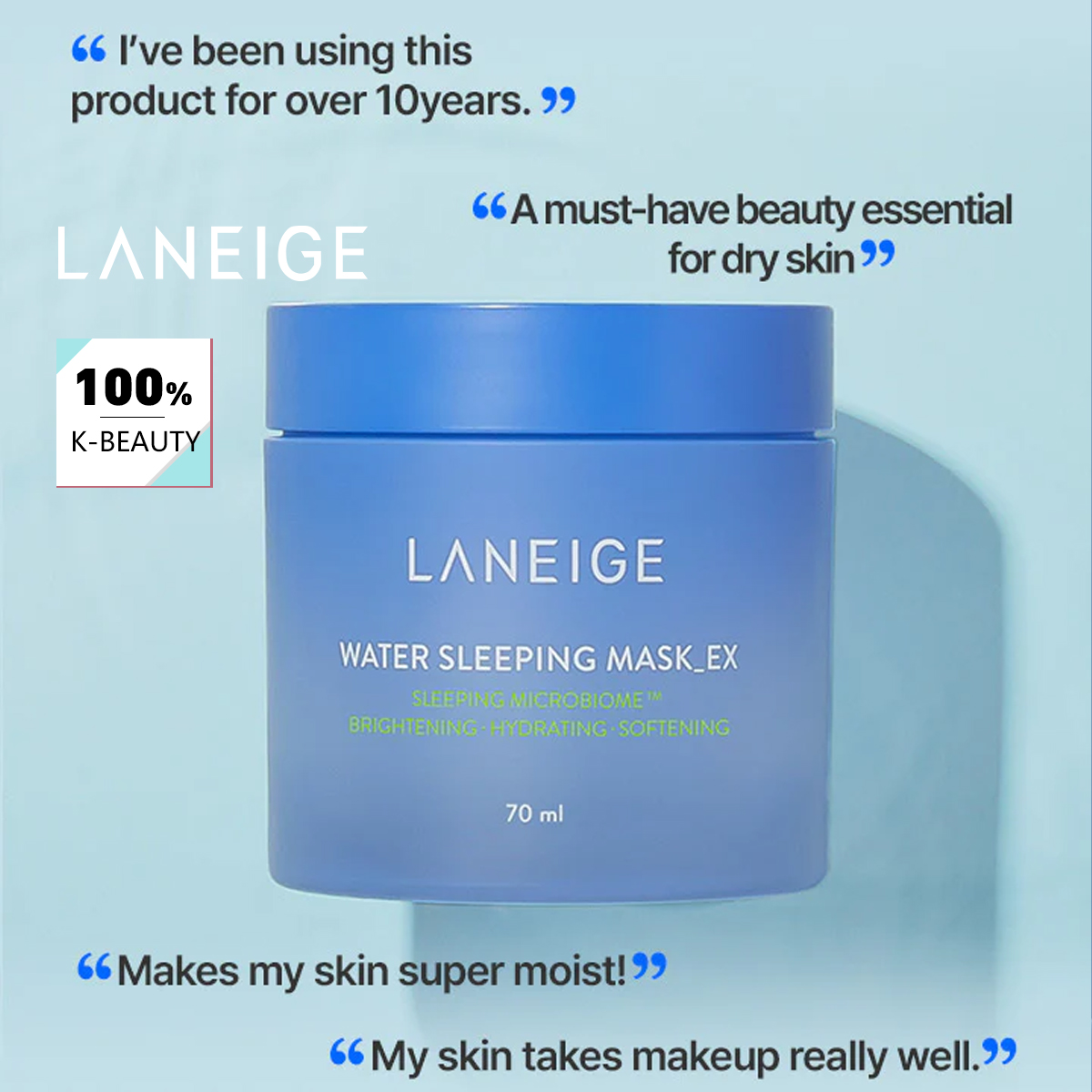 LANEIGE ウォータースリーピングマスク 70ml、一晩 - Luxury Skincare Treatments のレビューと価格