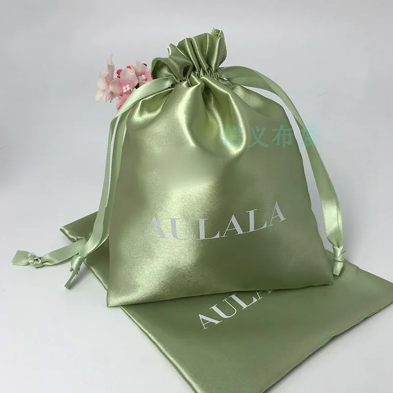 カスタムプリントロゴサテンジュエリー包装袋シルク巾着ポーチキ - Luxury Skincare Packaging のレビューと価格